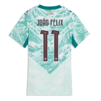 Camiseta Portugal Joao Felix #11 Segunda Equipación Replica Mundial 2026 para mujer mangas cortas